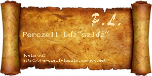 Perczell László névjegykártya